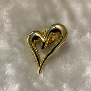 ☘️Gold Open Heart Brooch/Pin
